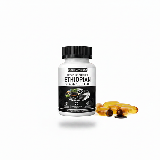 Ethiopian Black Seed Oil 60 Softgels - Minimalista blanco